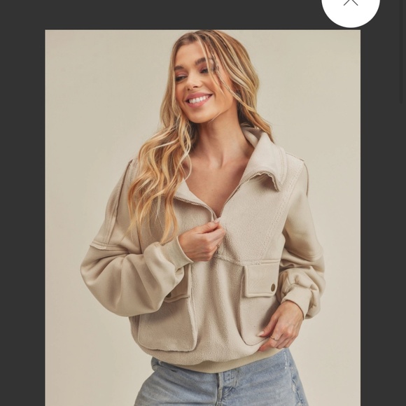 Beige Women's Crop Top - Picture 5 of 10